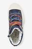Navy Blue Rainbow High Top Trainers
