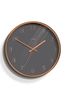 Jones Clocks Copper Penny Copper/Grey Dial Wall Clock