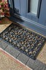 MudStopper Black Radcliffe Heavy Duty Outdoor Rubber Doormat