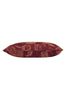 Riva Paoletti Burgundy Red Zurich Floral Jacquard Feather Cushion