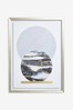 Lipsy Navy Marble Abstract Framed Art