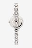 Silver Tone Sparkle Bracelet Watch