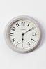 Jones Clocks Grey Venetian Powder Grey Wall Clock