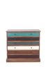 Pacific Lifestyle Pine Wood Multicoloured 6 Drawer Unit