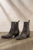 Mint Velvet Grey Alma Suede Cowboy Boots