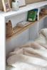 Parker White and wood effect corner Storage Bed