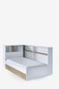 Parker White and wood effect corner Storage Bed