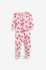 Hatley Pink Delicious Berries Organic Cotton Footed Coverall