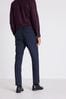 Blue Slim Fit Shiny Tuxedo Suit: Trousers