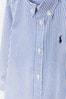Polo Ralph Lauren Baby Blue/White Stripe Oxford Shirt
