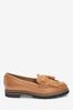Tan Brown Regular/Wide Fit Leather EVA Loafers