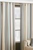Riva Home Duck Egg Blue Broadway Striped Eyelet Curtains