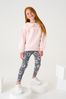 Baker by Ted Baker Pink Legging and Collar Sweater Set