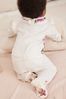 Baker by Ted Baker Placement White Sleepsuit and Bib Set