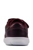 Clarks Natural Leather Ath Sonar Trainers