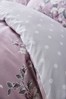 Catherine Lansfield Heather Purple Canterbury Floral Duvet Cover and Pillowcase Set