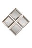 Set of 4 Silver Bambra Silver Mirrors by Gallery