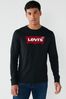 Levi's® Black Batwing Logo Long Sleeve T-Shirt