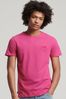 Superdry Pink Vintage Logo Embroidered T-Shirt