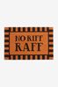 Black No Riff Raff Doormat