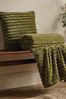 Catherine Lansfield Green Catherine Lansfield Soft and Cosy Ribbed Cushion