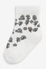 Monochrome Floral Baby 5 Pack Socks (0mths-2yrs)