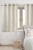 Ivory White Cotton Eyelet Blackout/Thermal Curtains