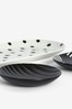 Set of 3 Monochrome Polka Dot Ceramic Trinket Dishes