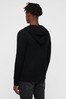 AllSaints Black Merino Zip Through Hoodie