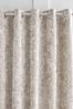 Catherine Lansfield Natural Crushed Velvet Eyelet Curtains