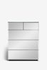 Mirror Sloane Glass Multi Collection Luxe Chest of Drawers