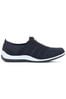 Pavers Blue Ladies Casual Zip Up Trainers