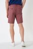 Crew Clothing Company Pink Cotton Classic Casual Shorts