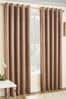 Enhanced Living Neutral Vogue Ready Made Thermal Blockout Eyelet Curtains
