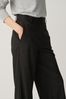 Navy Tailored Wide Leg Trousers