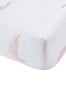 Catherine Lansfield Blush Pink Angel Fitted Sheet