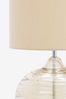 Mink Brown Drizzle Touch Small Table Lamp