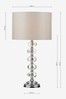 Dar Lighting Silver Oleana Table Lamp