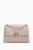 Dune London Nude Dorchester Small Quilted Shoulder Bag