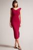 Ted Baker Pink Mikella Bodycon Knit Dress With Seam Detail