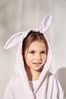 The White Company Pink Bunny Velour Robe