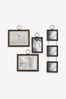Set of 5 Black Hanging Salvage Photo Frames
