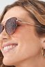 Tortoiseshell Brown Aviator Sunglasses