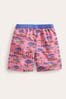 Boden Red Tropical Animal Swim Shorts