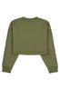 Juicy Couture Green Croped Crew-Neck Sweater