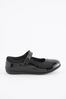 Black Patent Standard Fit (F) School Leather Mary Jane Brogues