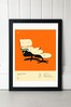 Orange Lounge Chair Print by East End Prints