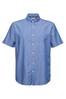 Esprit Blue Linen/Organic Cotton Short Sleeved Shirt