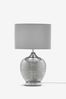 Smoke Grey Drizzle Touch Small Table Lamp