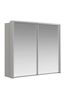 Wiemann Grey Peyton 2.6M Glass Sliding Semi-fitted Wardrobe